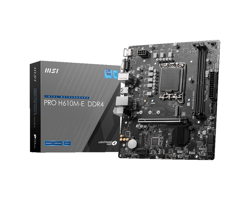 PRO H610M-E DDR4 Motherboard M-ATX