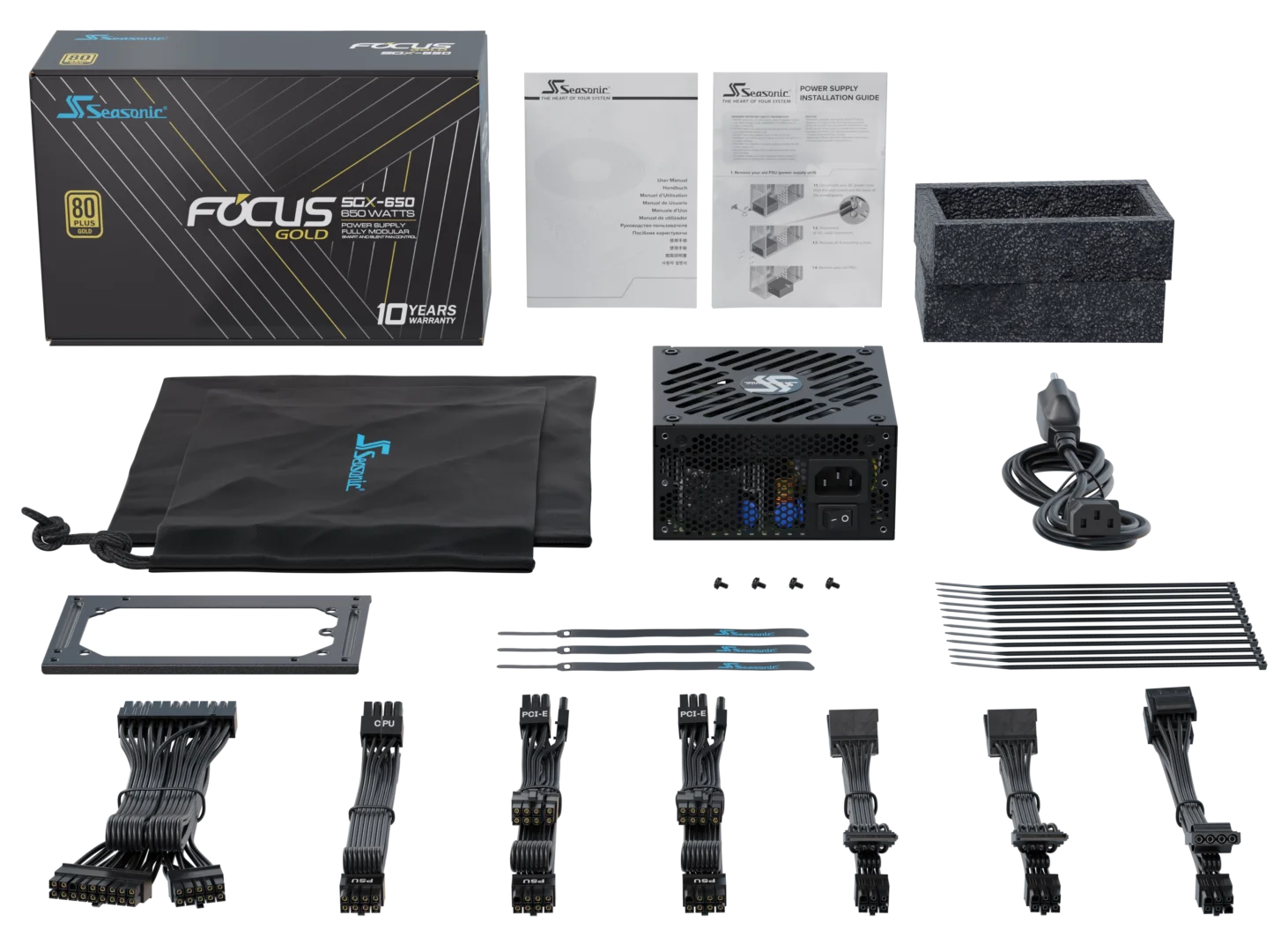 SEASONIC FOCUS GOLDSGX- 650 WATTS POWER SUPPLY FULLY MODULAR 80+ GOLD - Image 4