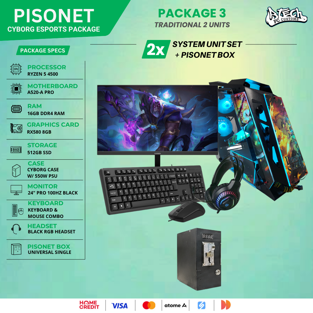 PISONET PACKAGE 3 CYBORG E-SPORT PACKAGE
